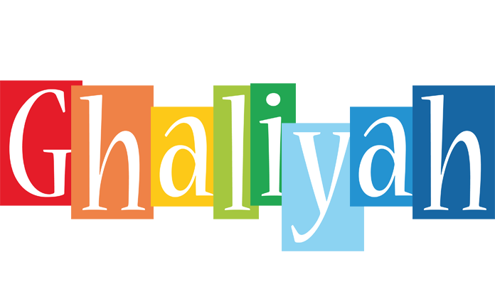 Ghaliyah colors logo