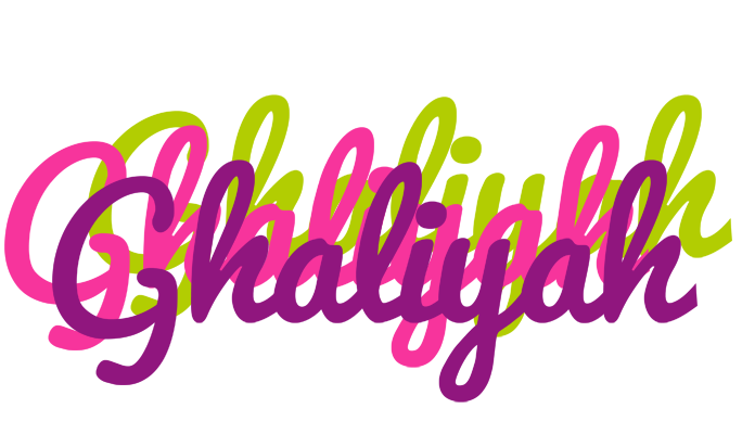Ghaliyah flowers logo