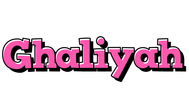 Ghaliyah girlish logo