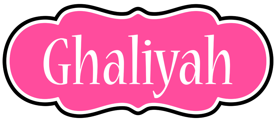 Ghaliyah invitation logo