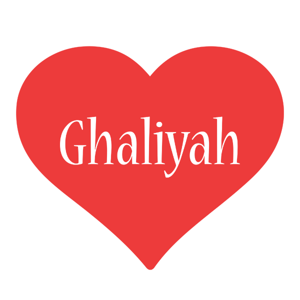 Ghaliyah love logo