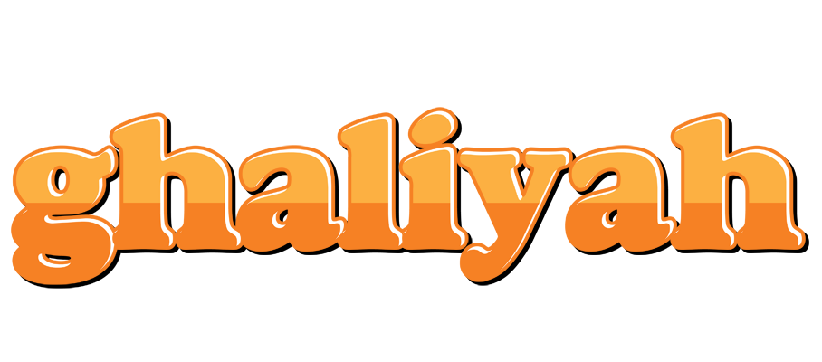 Ghaliyah orange logo