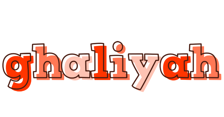 Ghaliyah paint logo