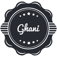 Ghani badge logo