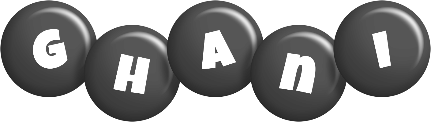 Ghani candy-black logo