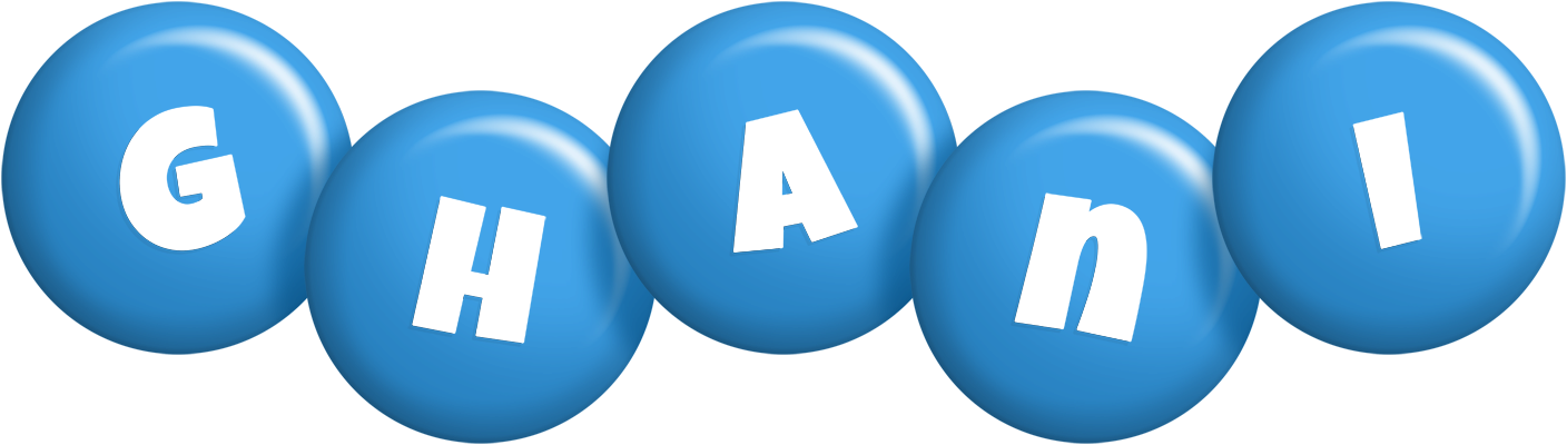 Ghani candy-blue logo