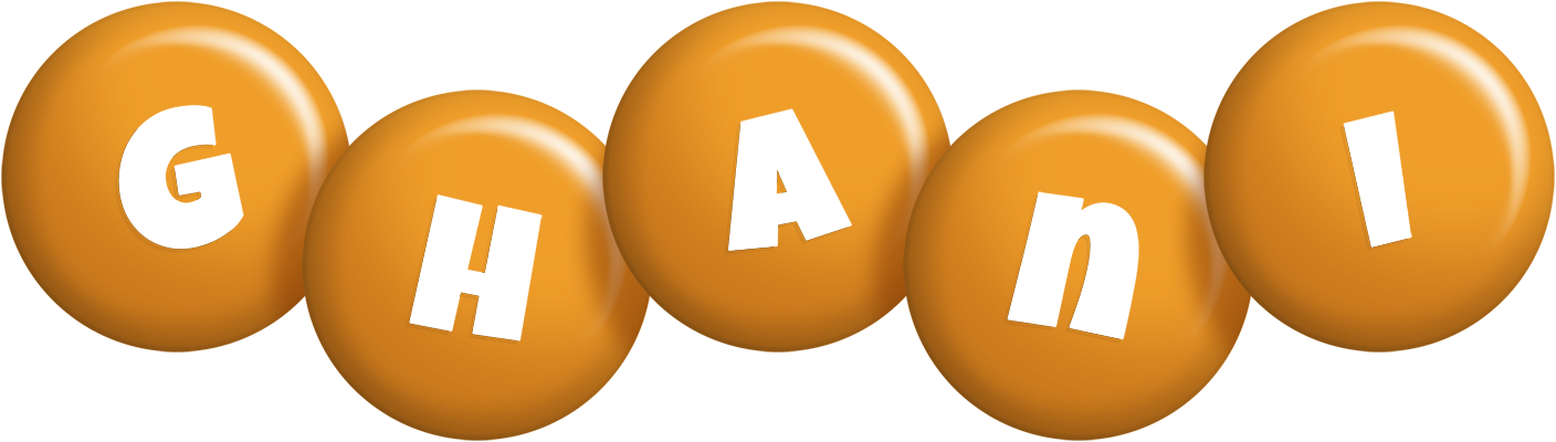 Ghani candy-orange logo