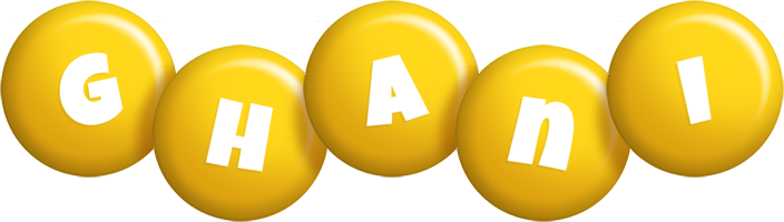 Ghani candy-yellow logo
