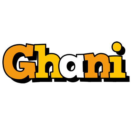 Ghani cartoon logo