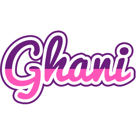 Ghani cheerful logo