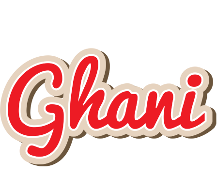 Ghani chocolate logo