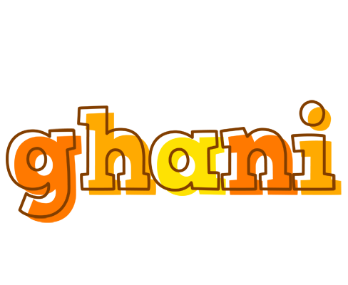 Ghani desert logo