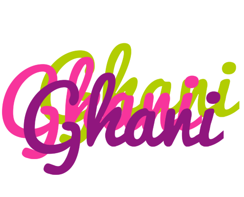 Ghani flowers logo