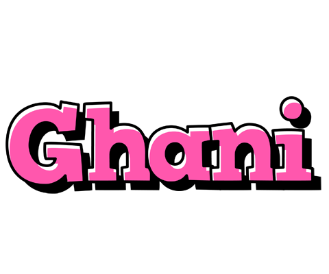 Ghani girlish logo