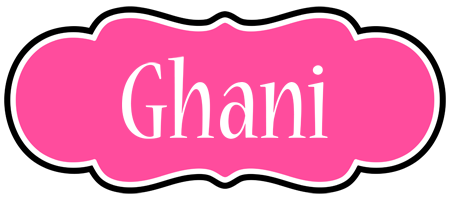 Ghani invitation logo