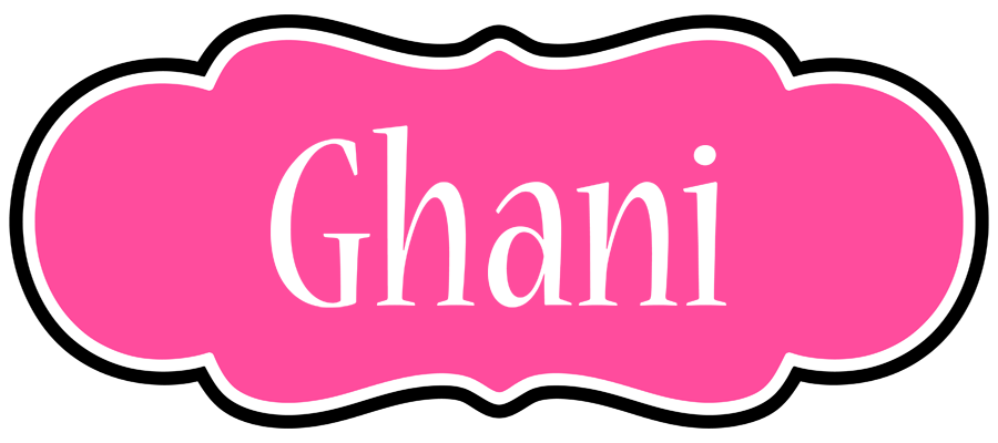 Ghani invitation logo
