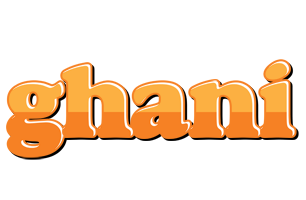 Ghani orange logo