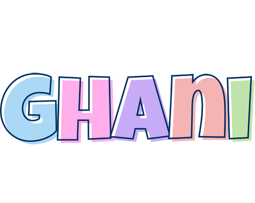 Ghani pastel logo