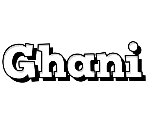 Ghani snowing logo