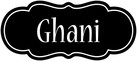 Ghani welcome logo