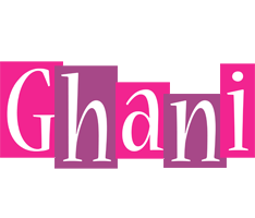Ghani whine logo