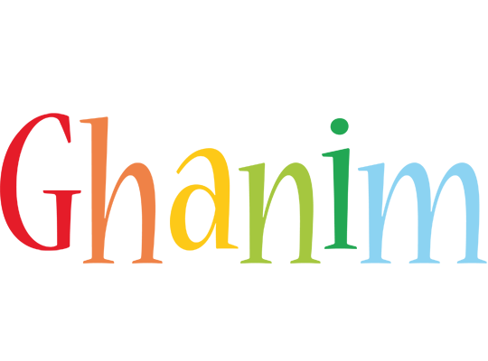 Ghanim birthday logo