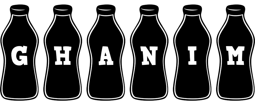 Ghanim bottle logo