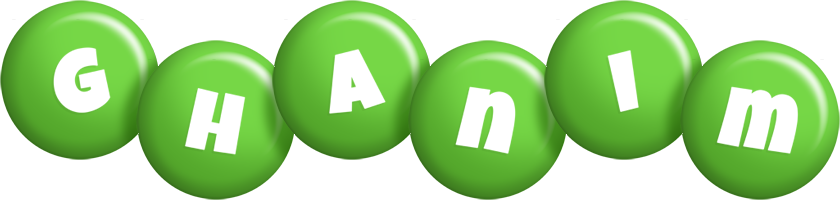 Ghanim candy-green logo