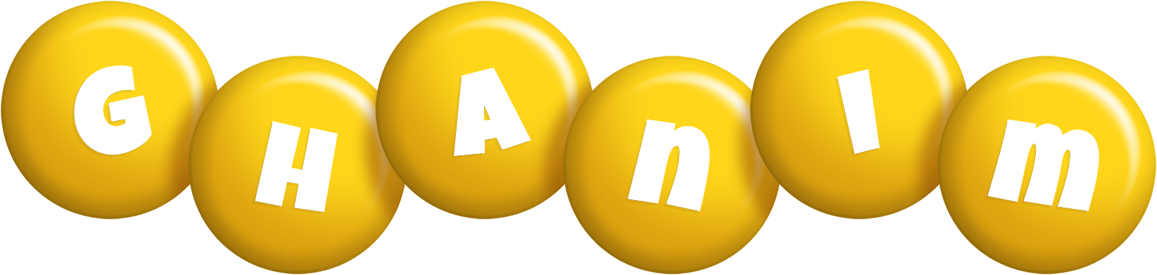 Ghanim candy-yellow logo