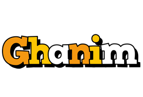 Ghanim cartoon logo