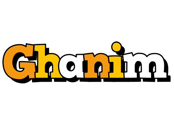 Ghanim cartoon logo