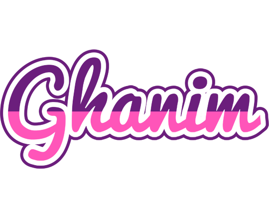 Ghanim cheerful logo