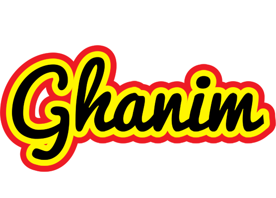 Ghanim flaming logo