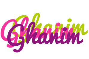 Ghanim flowers logo