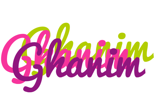 Ghanim flowers logo
