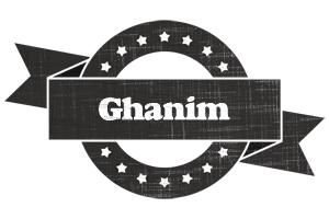 Ghanim grunge logo