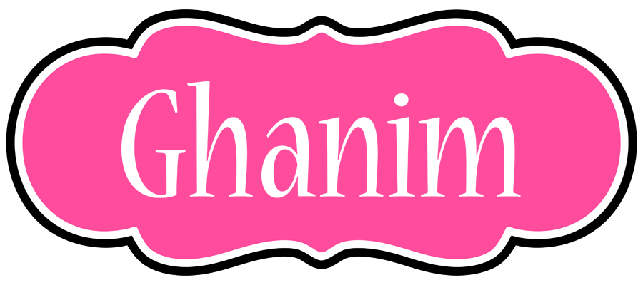 Ghanim invitation logo