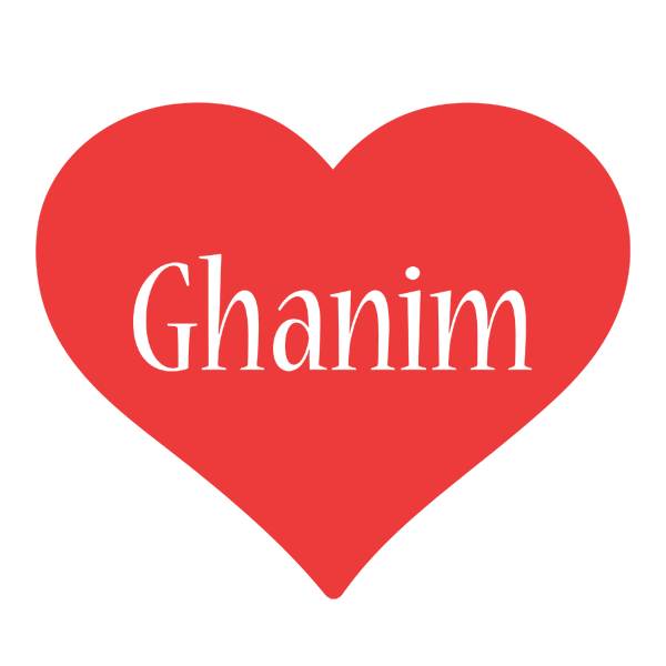 Ghanim love logo