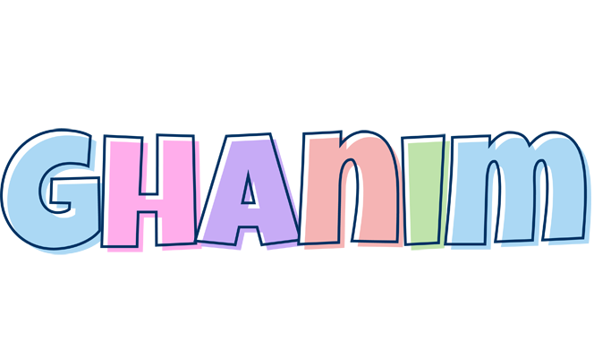 Ghanim pastel logo