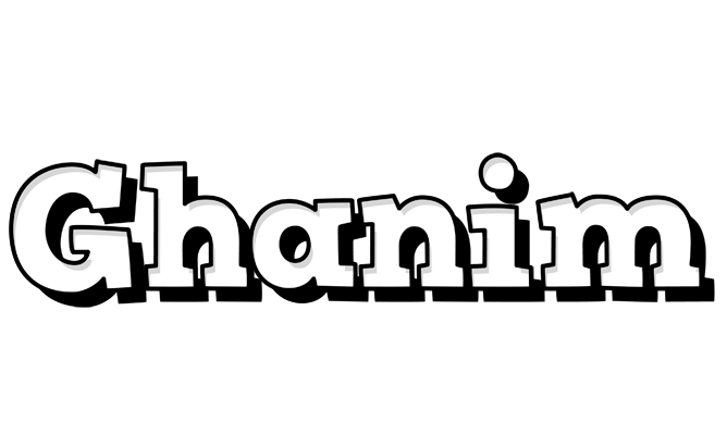 Ghanim snowing logo