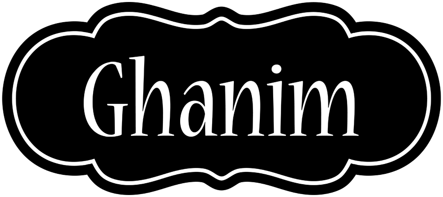 Ghanim welcome logo
