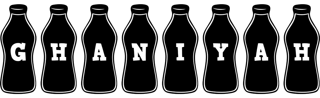 Ghaniyah bottle logo