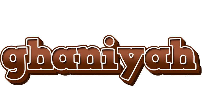 Ghaniyah brownie logo