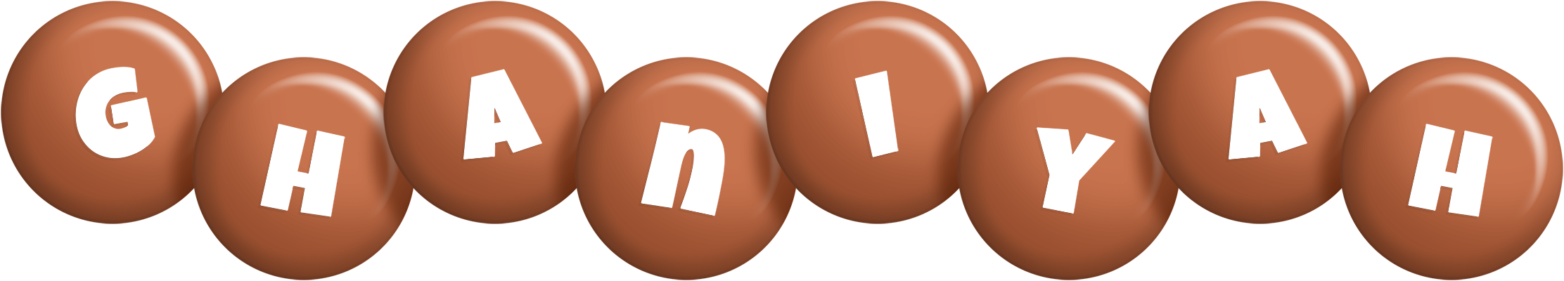 Ghaniyah candy-brown logo