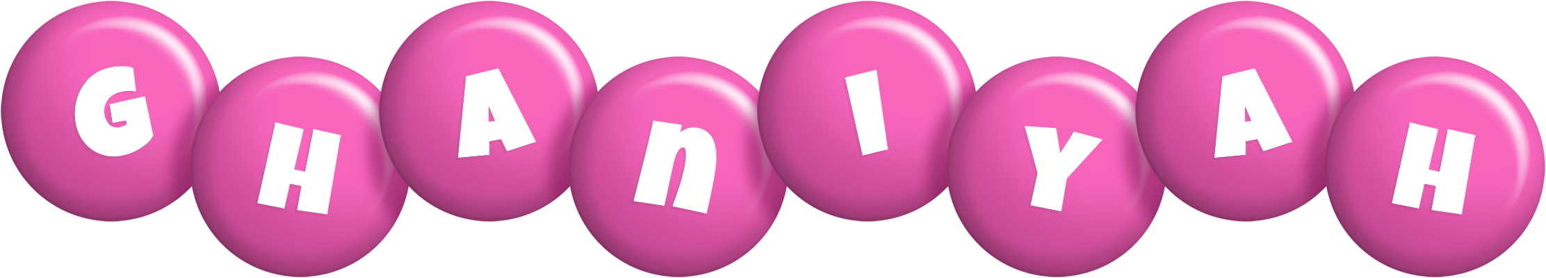 Ghaniyah candy-pink logo