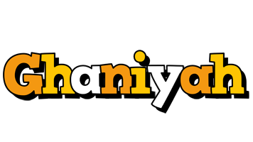 Ghaniyah cartoon logo