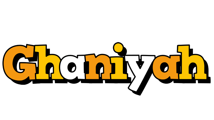 Ghaniyah cartoon logo