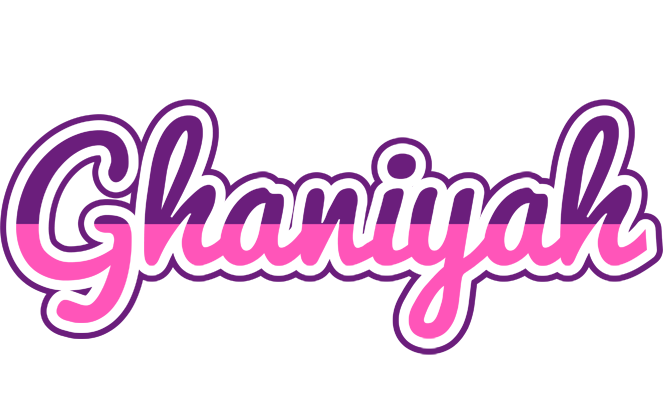 Ghaniyah cheerful logo