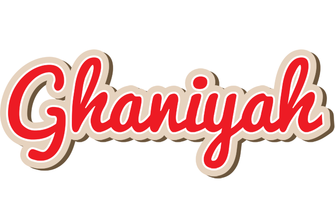 Ghaniyah chocolate logo