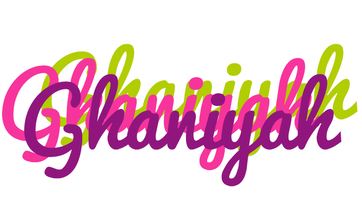 Ghaniyah flowers logo